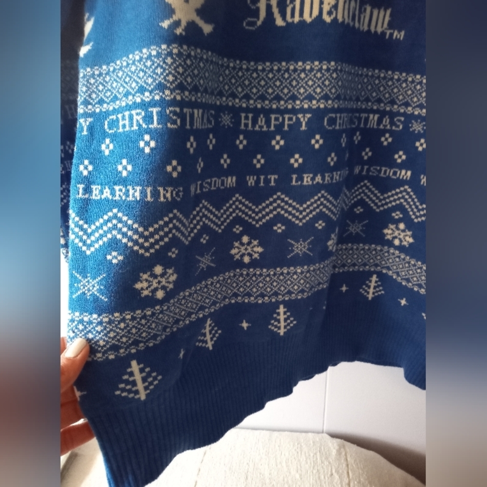 Harry Potter Ravenclaw Crest Holiday Sweater - Picture 5 of 6